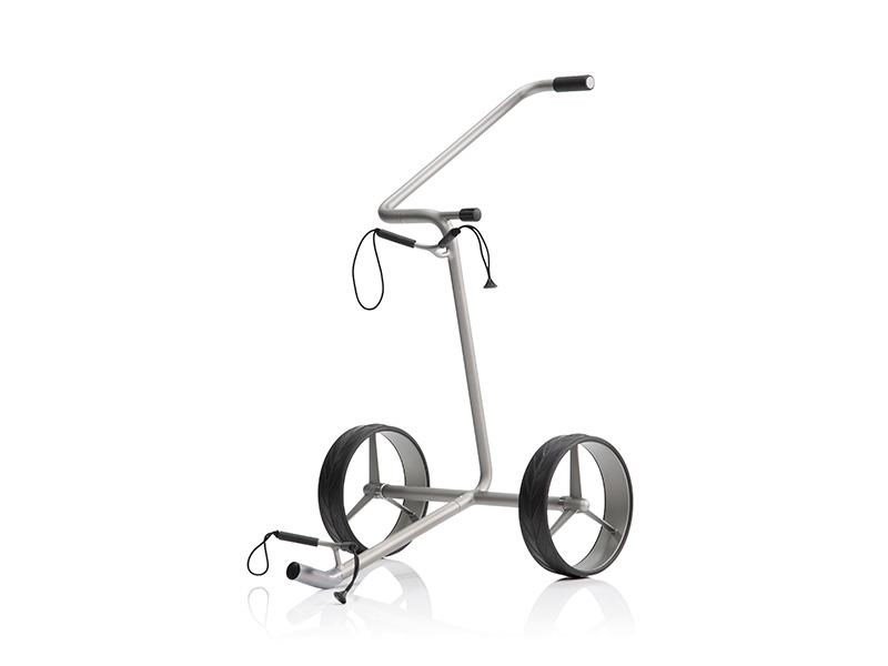 JuStar Silver manuell vagn med 2 hjul, titaniumsilver finish