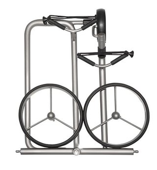 JuStar Silver 3-Wheeled manuell vagn, titanium silver finish