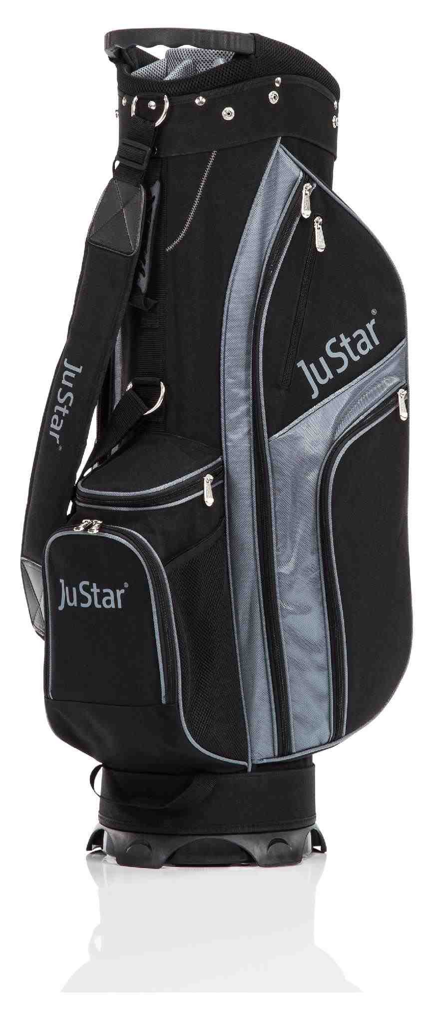 JuStar cart bag, 9", svart/titanium