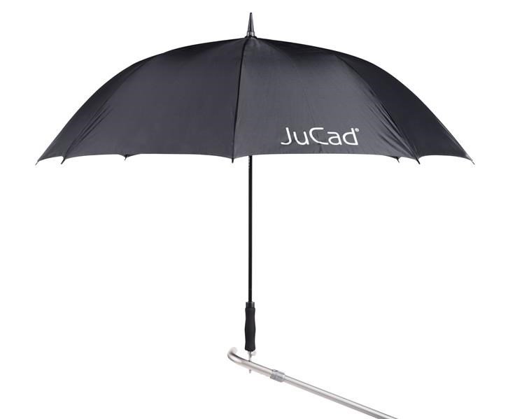 JuCad golfparaply automatisk med pinne 68", svart