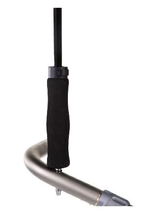 JuCad golfparaply automatisk med pinne 68", svart