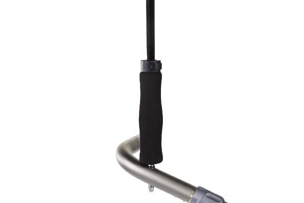 JuCad golfparaply automat med pinne 68", silver (UV-skydd)