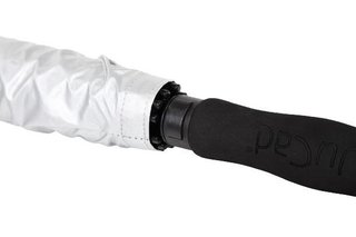 JuCad golfparaply automat med pinne 68", silver (UV-skydd)