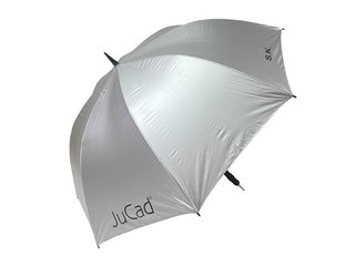 JuCad golfparaply automat med pinne 68", silver (UV-skydd)
