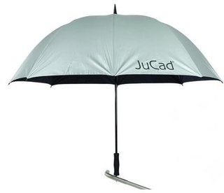 JuCad barnparaply med pinne, silver med UV-skydd