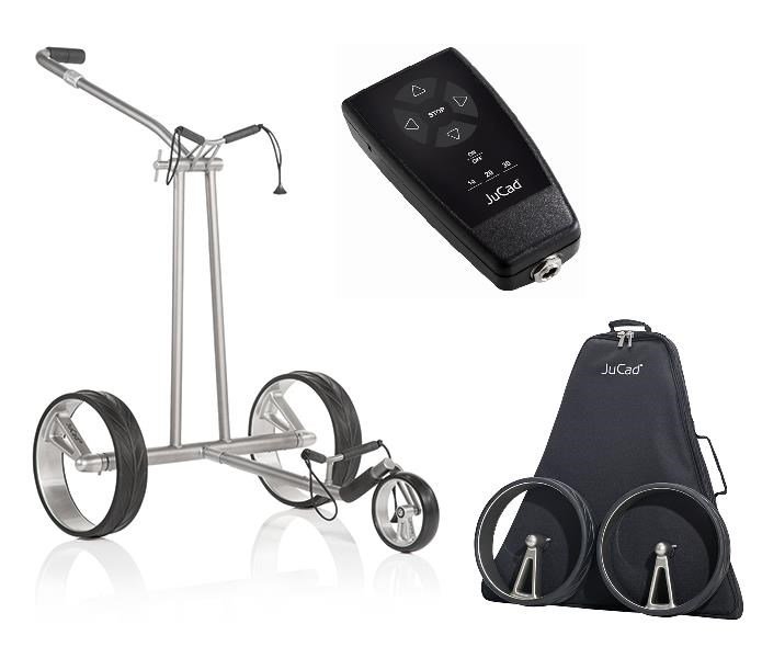 JuCad Phantom Titan eX 2.0 elektrisk trolley + fjärrkontroll (JFS2) + bärväska (JRT-2), titanium