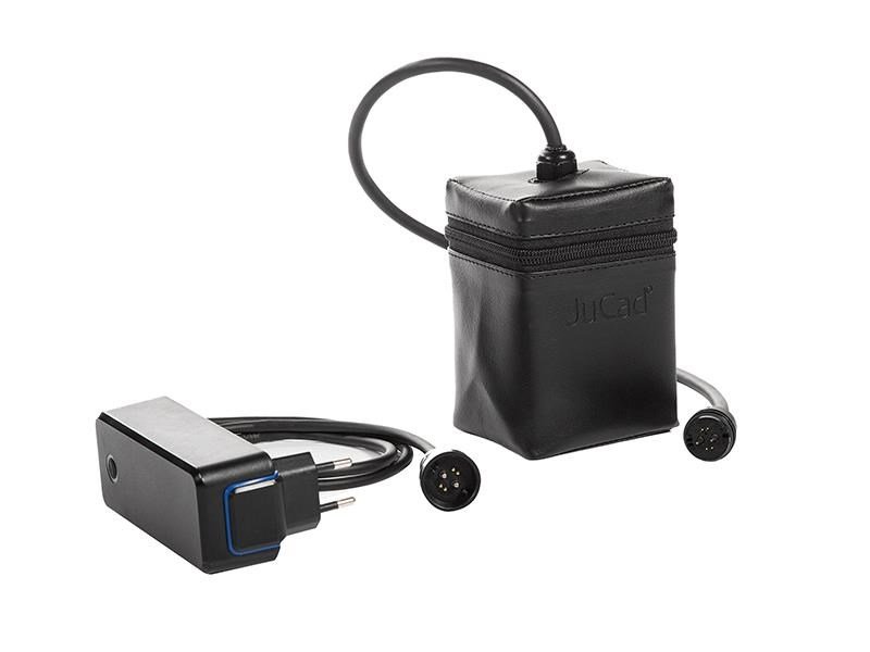 JuCad Phantom Titan 2.0 elektrisk trolley + bärbag, titanium
