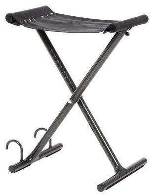 JuCad Golfer Seat made of Carbon, svart