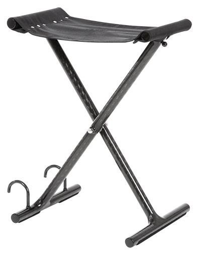 JuCad Golfer Seat made of Carbon, svart