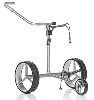 JuCad Junior Drive Stainless Steel elektrisk trolley + bärbag JTT, silver