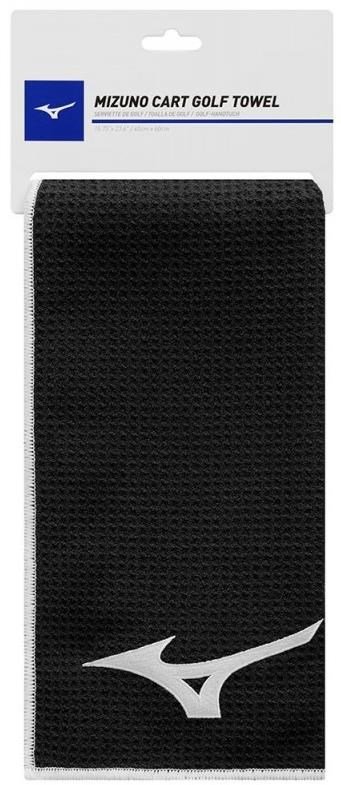 Mizuno Micro Fibre golfhandduk (40x60cm), svart