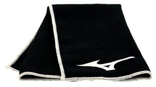 Mizuno Micro Fibre golfhandduk (40x60cm), svart