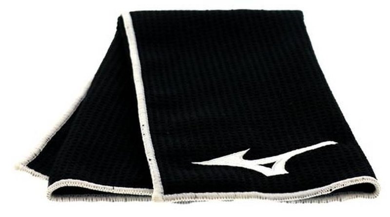 Mizuno Micro Fibre golfhandduk (40x60cm), svart
