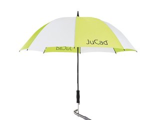 JuCad JuCad teleskopiskt golfparaply 68" med pinne, vit/grön