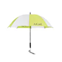 JuCad teleskopiskt golfparaply 68" med pinne, vit/grön