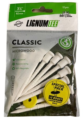 Lignum Lignum Tee 82mm (3 1/8") 10pack + disc