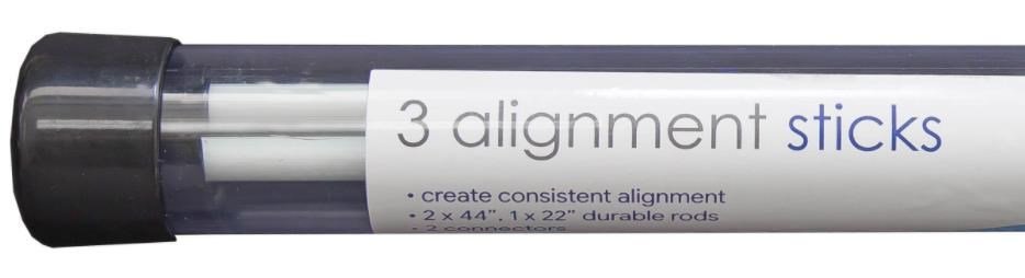 Longridge Tour Rod Pro Alignment Sticks (3-pack), vit