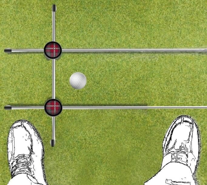 Longridge Tour Rod Pro Alignment Sticks (3-pack), vit