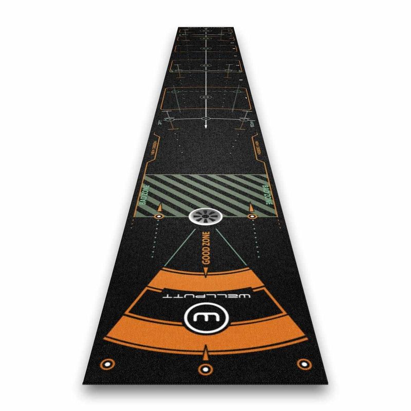 Wellputt Putting Mat - CLASSIC 13FT (4m), hastighet 10-11,5ft, svart