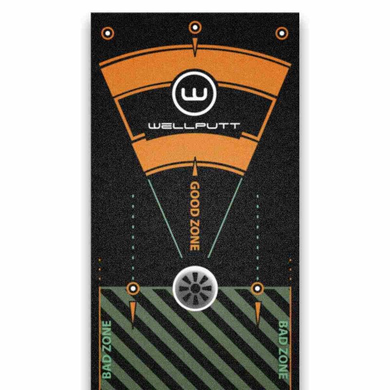 Wellputt Putting Mat - CLASSIC 13FT (4m), hastighet 10-11,5ft, svart