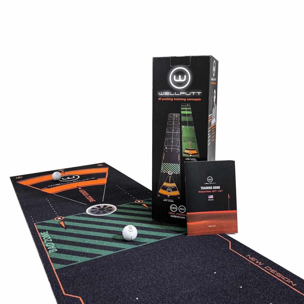 Wellputt Putting Mat - CLASSIC 13FT (4m), hastighet 10-11,5ft, svart