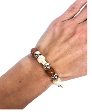 Ostatní Handmade Teraka armband, typ 010, brun