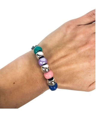 Handmade Teraka armband, typ 012, flerfärgad