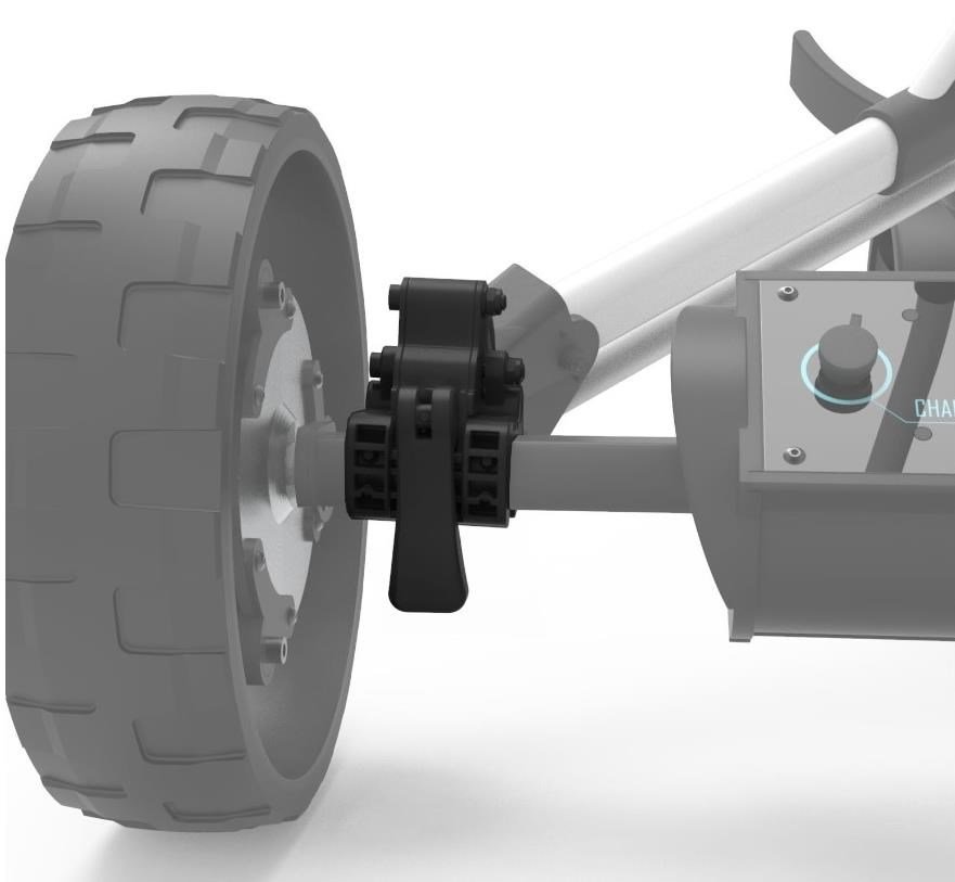 Alphard Club Booster eWheel Bracket Set - Clicgear 8.0 tillbehör till vagn, svart