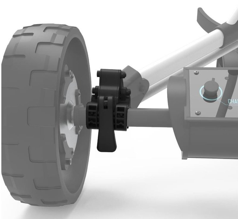 Alphard Club Booster eWheel Bracket Set - Clicgear 8.0 tillbehör till vagn, svart