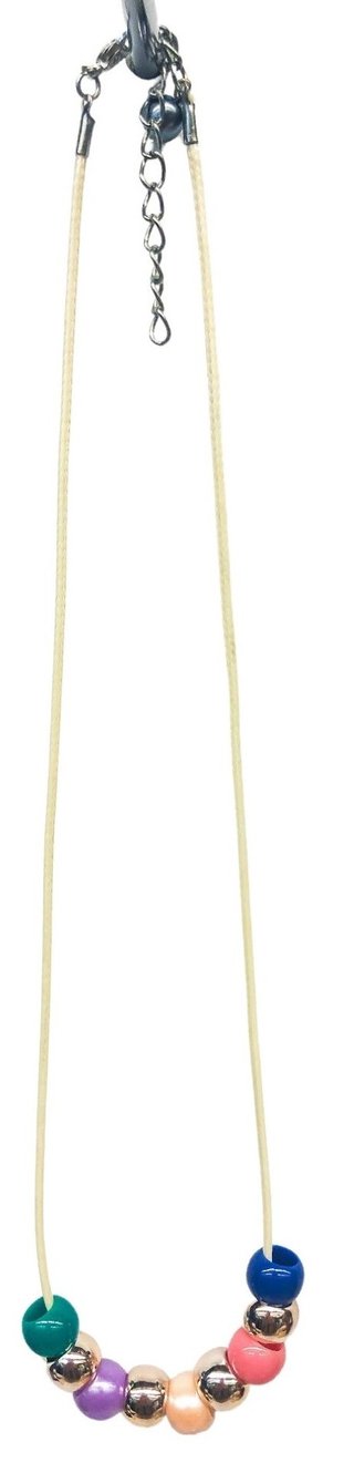 Handmade Teraka halsband, typ 003, flerfärgad