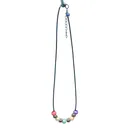 Handmade Teraka halsband, typ 005, flerfärgad