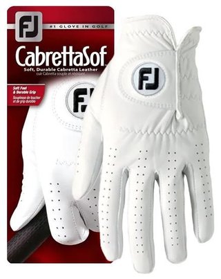 FootJoy CabrettaSof herr golfhandske, vit