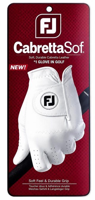 FootJoy CabrettaSof herr golfhandske, vit