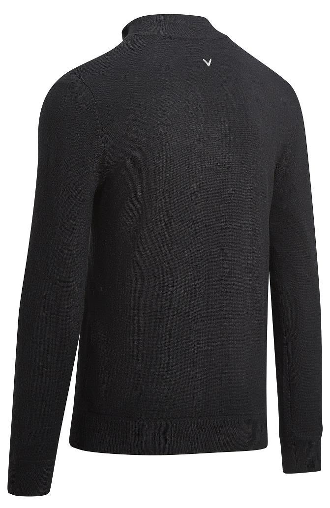 Callaway Windstropper 1/4 Zipped herr tröja, black INK