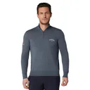 Callaway 1/4 Blended Merino herrtröja, steel heather
