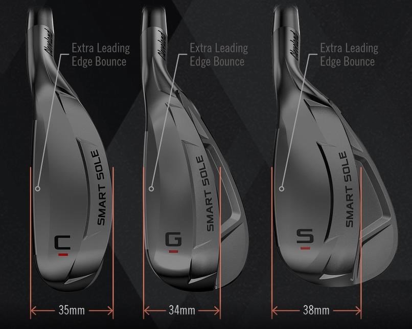 Cleveland Smart Sole 4 Tour Satin herr wedge, stål