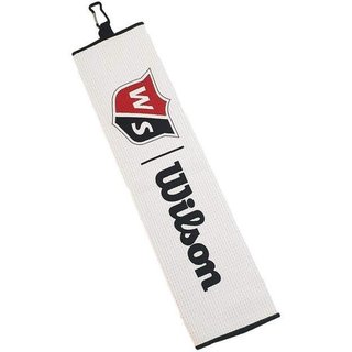 Wilson Staff Tri Fold golfhandduk 16"x21", vit