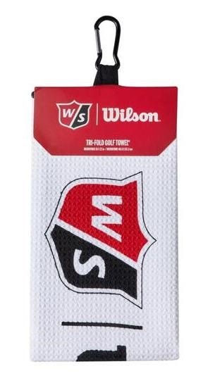 Wilson Staff Tri Fold golfhandduk 16"x21", vit