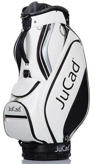 JuCad Pro cart bag, vit/svart