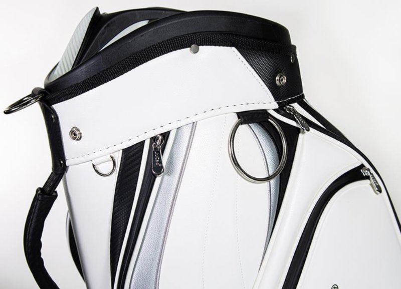 JuCad Pro cart bag, vit/svart