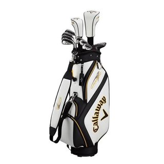 Callaway Warbird 21 herr golfset, grafit, cart bag, vit