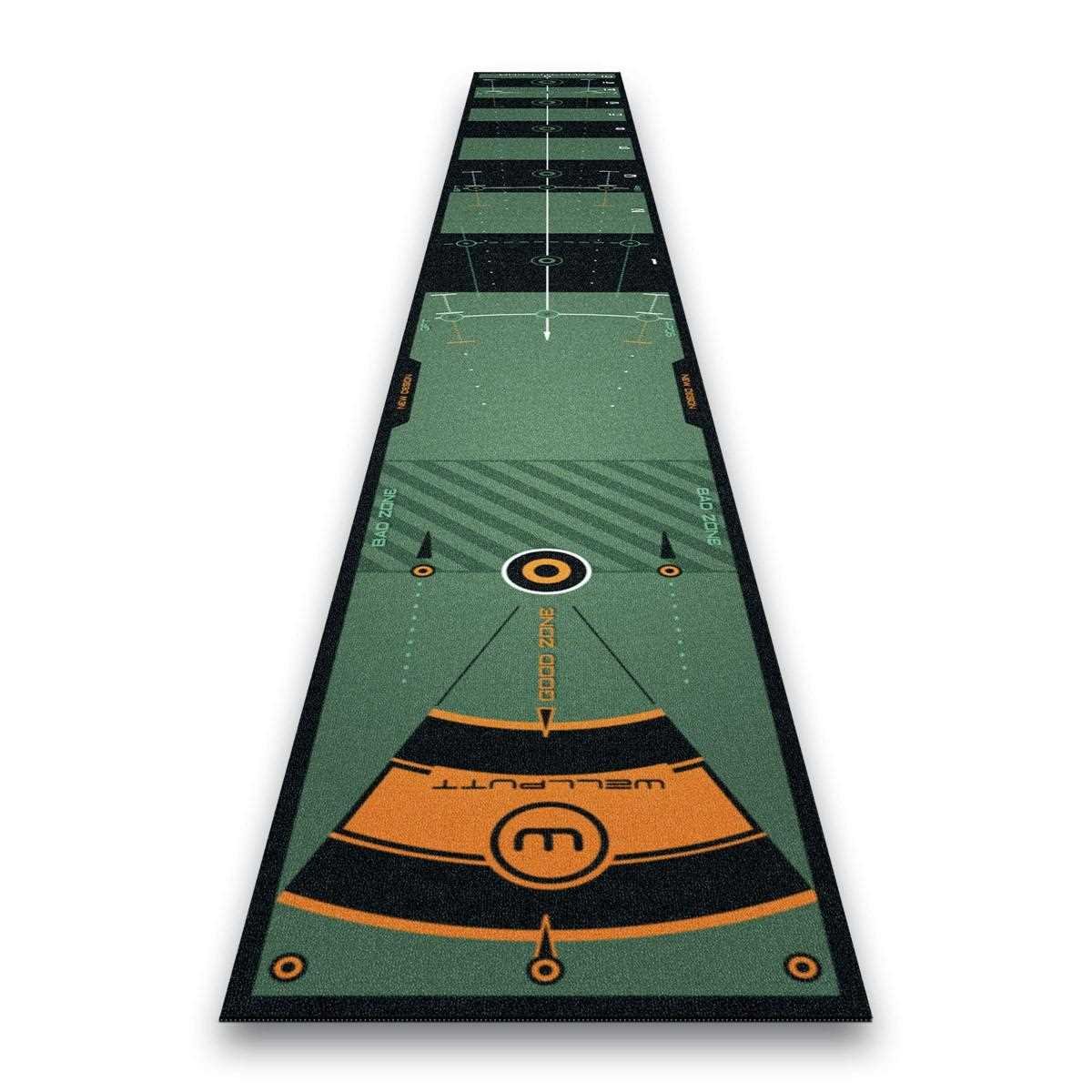 Wellputt Putting Mat - CLASSIC 13FT (4m), speed 10-11,5ft, grön