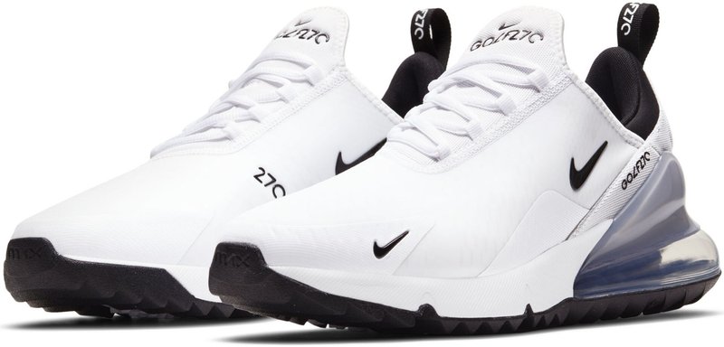 Nike Air Max 270G unisex golfskor, vit/svart/platinum
