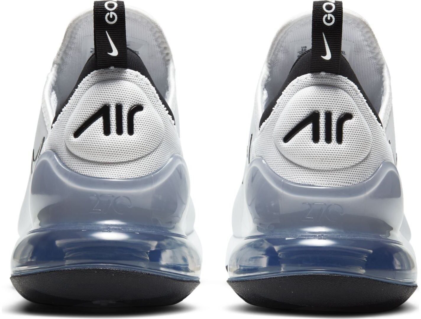Nike Air Max 270G unisex golfskor, vit/svart/platinum