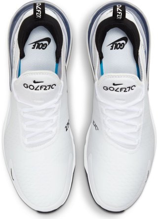 Nike Air Max 270G unisex golfskor, vit/svart/platinum
