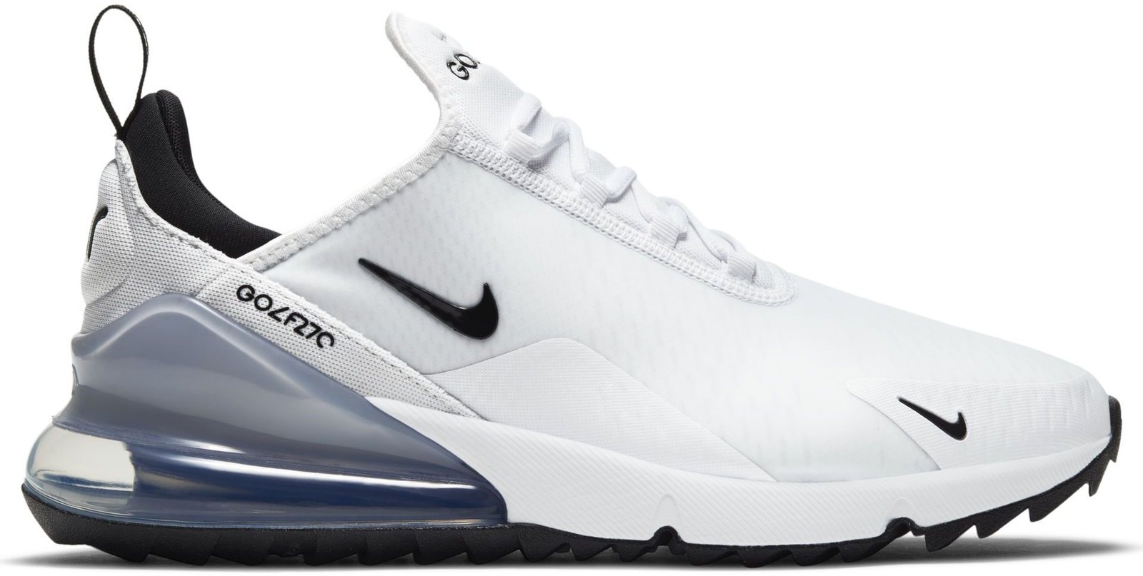 Nike Air Max 270G unisex golfskor, vit/svart/platinum