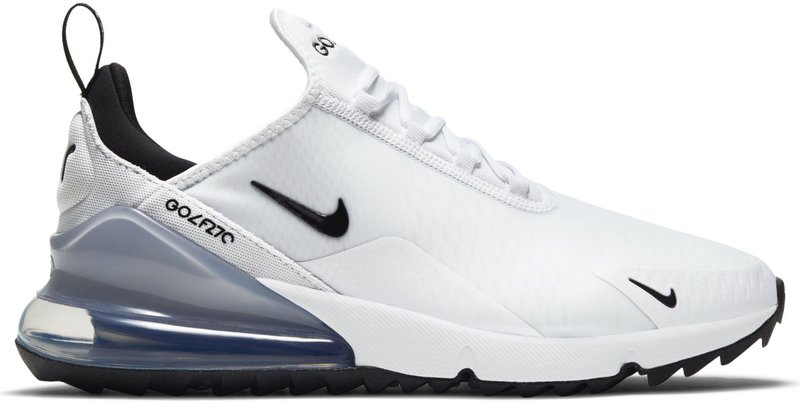 Nike Air Max 270G unisex golfskor, vit/svart/platinum
