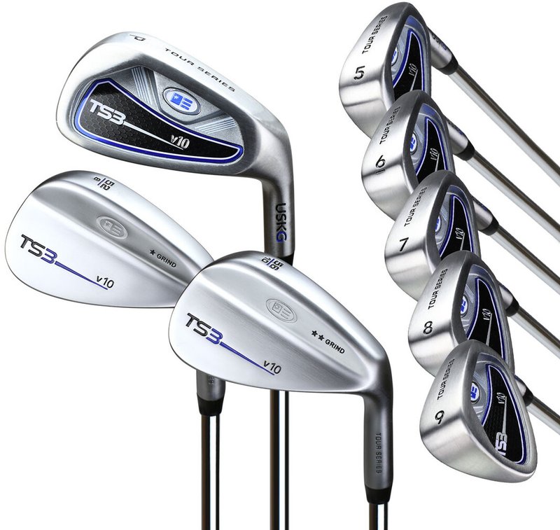 U.S. Kids Golf TS3-57 (145cm) v10 8-Club junior golfset, stål