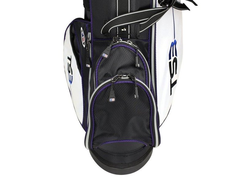 U.S. Kids Golf TS3-54 (137cm) v10 junior golfset, grafit, svart/vit/lila + stand bag