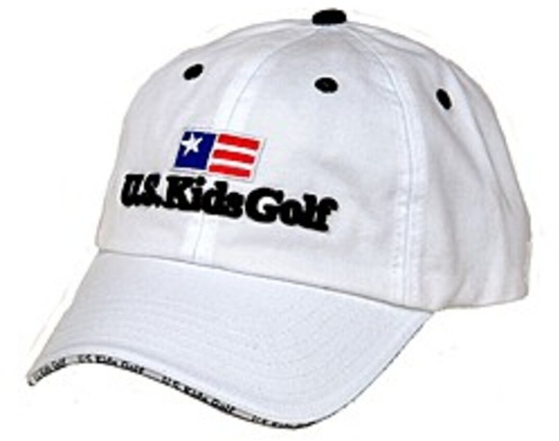 U.S. Kids Golf USKG Twill Sandwich junior keps, vit